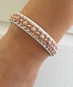 Silverpärlor Roséguld, frostade
